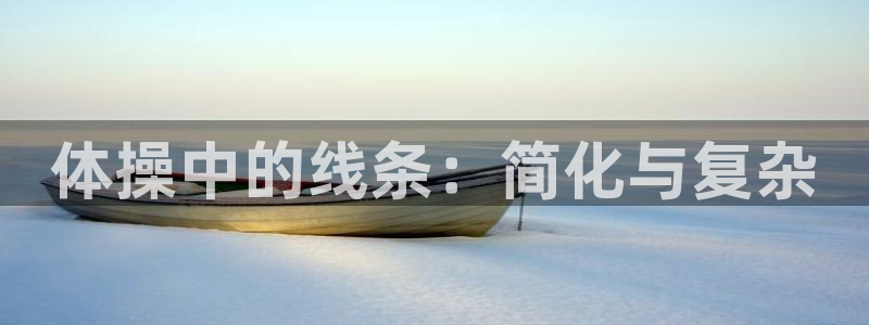 JJB竞技宝官网下载招商电话是多少：体操中的线条：简化与复杂